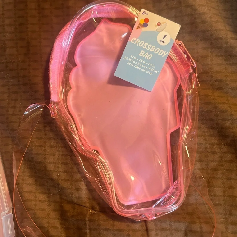Hello Kitty Pink  brush set and Ice Cream Cone Bag
